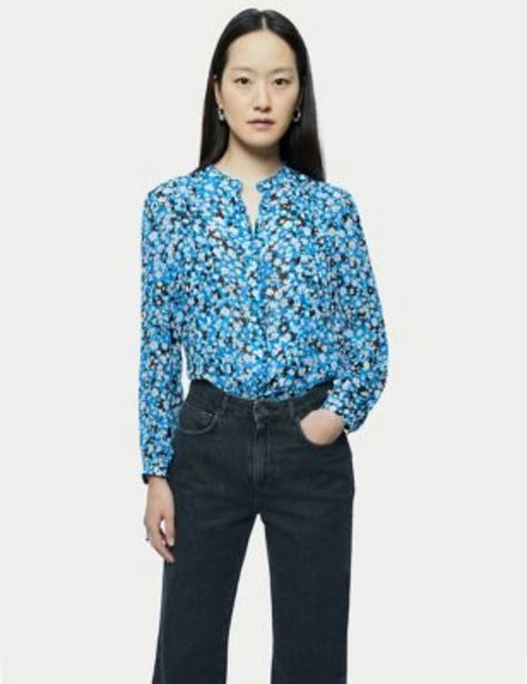 Ditsy Floral Long Sleeve Blouse offer at £110
