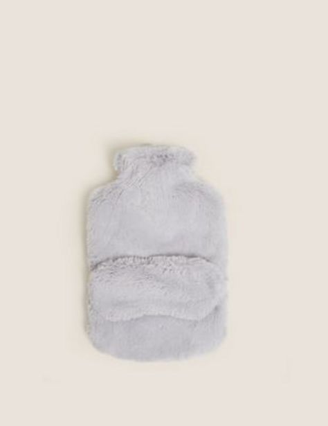 Faux Fur Mini Hot Water Bottle & Mask Gift Set offer at £25