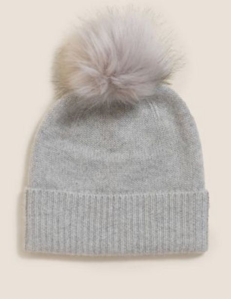 Pure Cashmere Pom Hat offer at £24.5