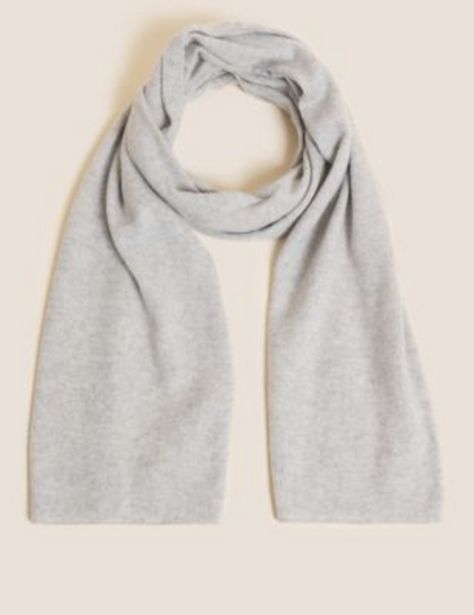 Pure Cashmere Knitted Scarf offer at £48.3