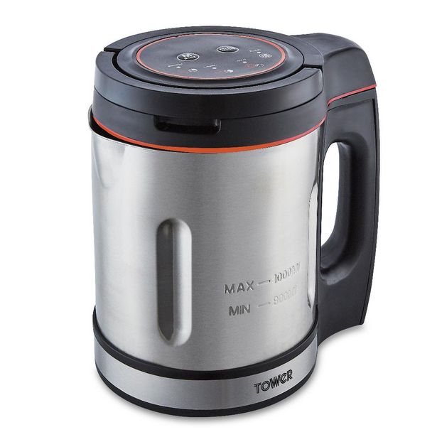 T12056 Tower 1 Litre Soup Maker Silver offers at £39.99 in Beales