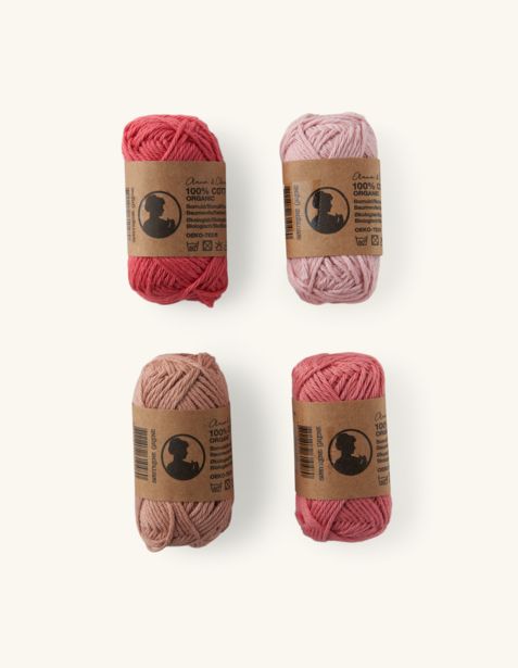 Cotton yarn set 8/4 offers at £1.98 in Søstrene Grene