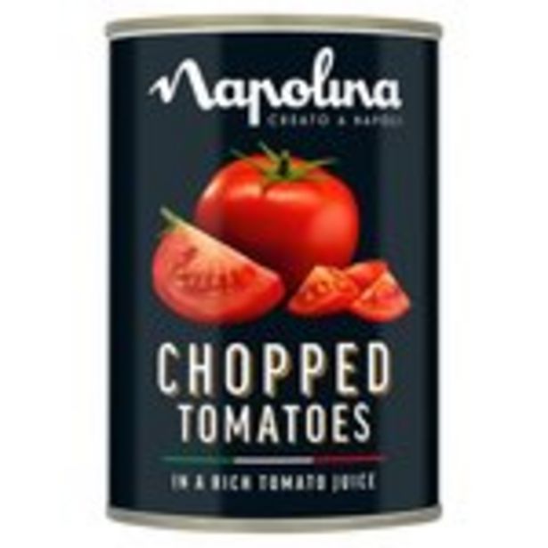 Napolina Chopped Tomatoes in a Rich Tomato Juice (400g) offer at £0.75