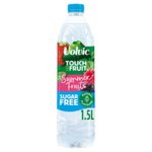 Volvic Touch of Fruit Sugar Free Summer Fruits Natural Flavoured Water offer at £1.1