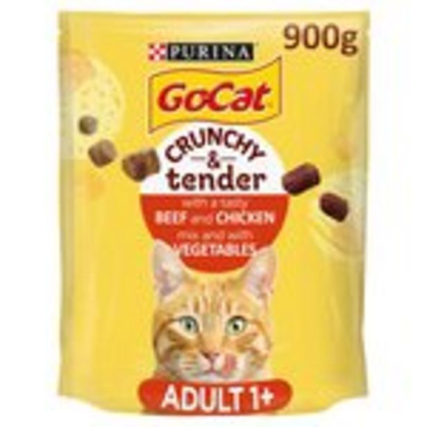Go-Cat Crunchy & Tender Beef, Chicken & Veg Dry Cat Food offer at £3