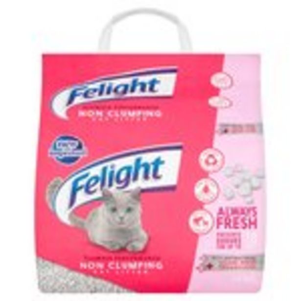 Felight Antibacterial Non-Clumping Cat Litter offer at £4.5