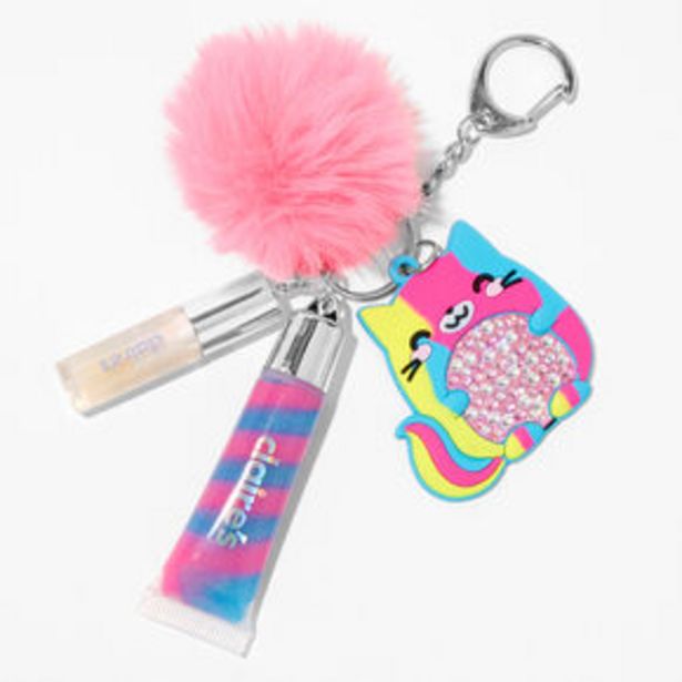 Rainbow Bling Cat Lip Gloss Keyring offers at £7.2 in Claire's