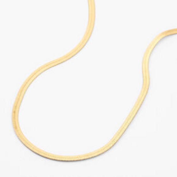 18kt Gold Plated Refined Snake Chain Necklace offers at £10 in Claire's
