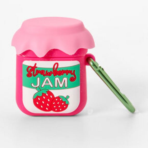 Strawberry Jam Silicone Earbud Case Cover - Compatible with Apple AirPods offers at £5 in Claire's