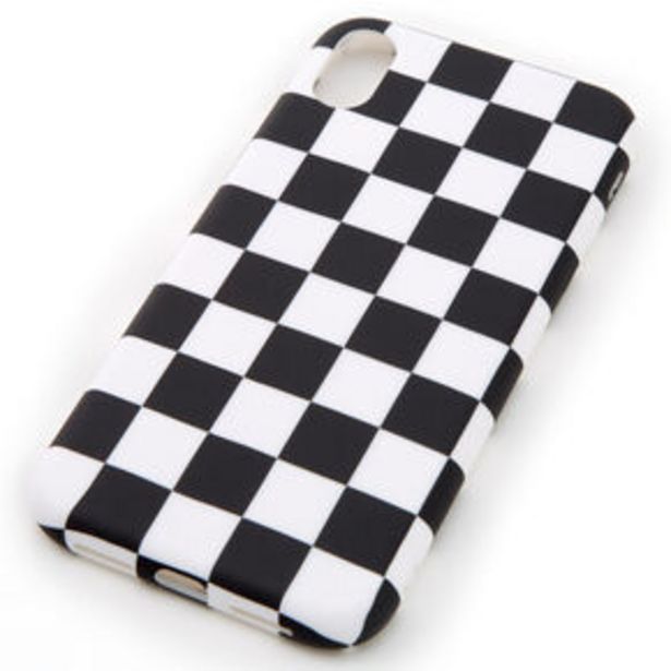 Black & White Checkered Phone Case - Fits iPhone XR offers at £4 in Claire's