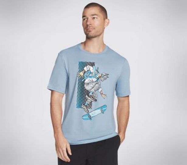 Skechers Apparel D'Lites Skate Crew Tee Shirt offers at £9.99 in Skechers