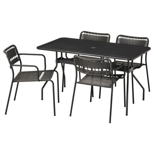 Table+4 chairs, outdoor offers at £270 in IKEA