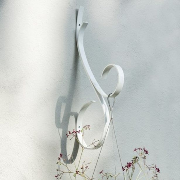 Scroll wall hook - white offers at £19.99 in Crocus