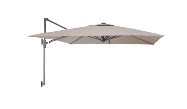 Kettler Wall Mounted Parasol 2.5M Square - Stone offers at £189 in Van Hage