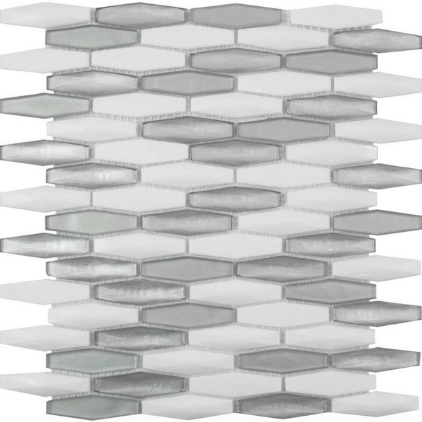Lozenga Silver Luxe Mosaic Tiles offers at £7 in Walls and Floors