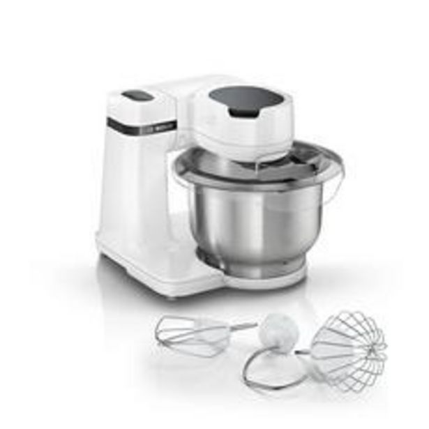 Bosch MUMS2EW00G Serie 2 3.8 litre 700W Stand Mixer - White offers at £119.99 in Euronics