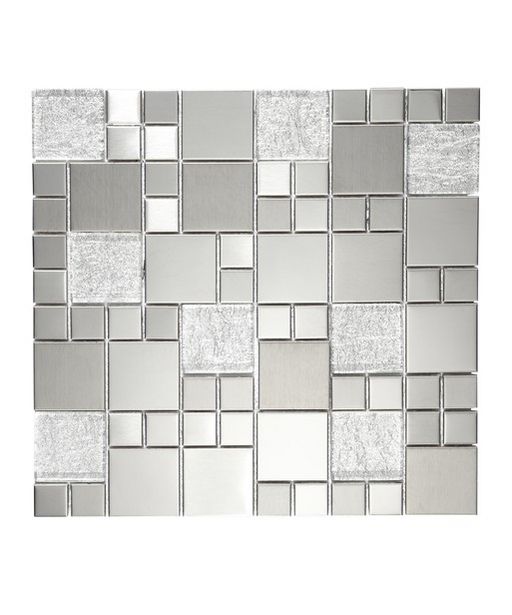 Metallic Random Silver Mix Mosaic Tile offers at £11.02 in Topps Tiles