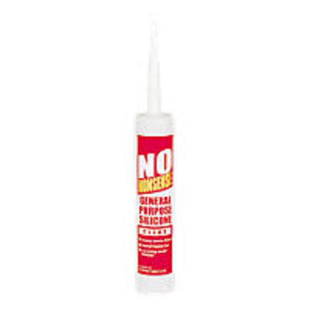 No Nonsense  General Purpose Silicone Clear 310ml offers at £4.59 in Screwfix
