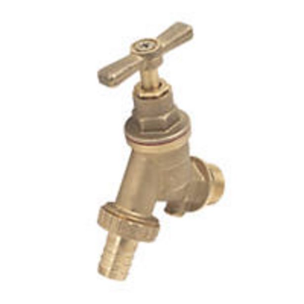 Outside Tap with Double Check Valve 15mm x ½" offers at £8.48 in Screwfix