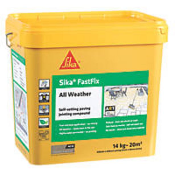 Sika Fastfix Self-Setting Paving Jointing Compound Deep Grey 14kg offers at £35.97 in Screwfix