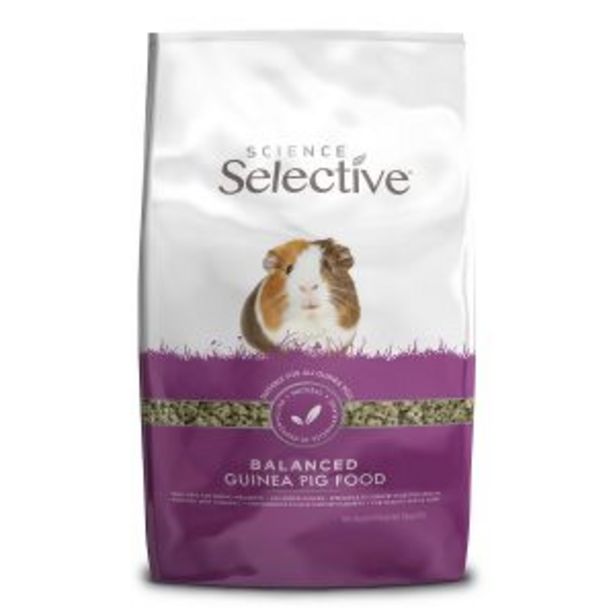 Science Selective Guinea Pig Food - 10Kg offers at £21.99 in Notcutts Garden Centre