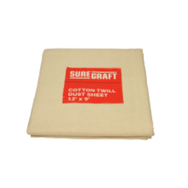 Suregraft Cotton Dust Sheet 3 Pk 12x9ft offers at £30.54 in Buildbase