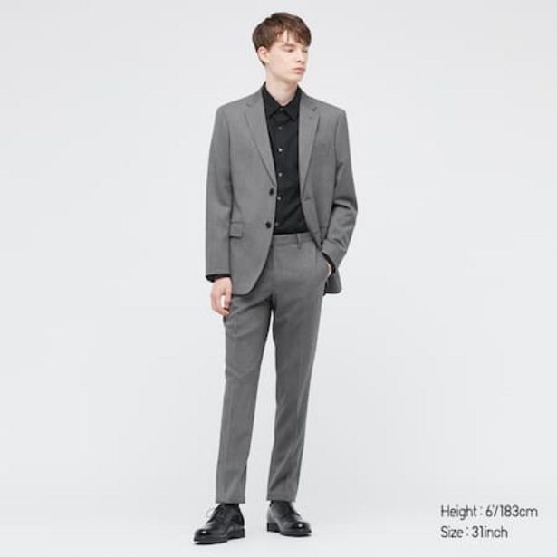 MEN Wool Stretch Slim Fit Trousers (2019 Season) offers at £29.9 in Uniqlo