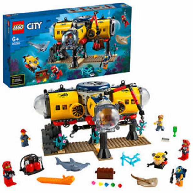 LEGO City Ocean Exploration Base Underwater Submarine Toy Set, Kids Age 6+ 60265 offers at £38.49 in eBay