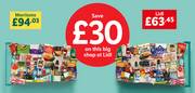Save £30 on this big shop at Lidl offer at 