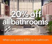 20% off all bathrooms when you spend £250 an a bathroom offer at 